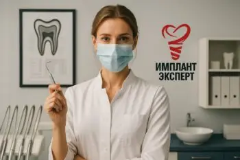 Стоматолог осматривает полость рта пациента при лечении кровоточивости дёсен
