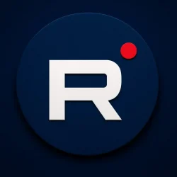 Отзывы пациентов о стоматологии Имплант Эксперт Значек Рутуб на темном фоне в современном минималистичном стиле